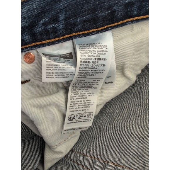 Levis Premium Lot 568 Jeans Mens 34x32 Medium Wash Loose Fit Straight Denim NWT - Picture 9 of 13